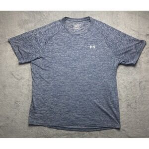 Under Armour Men's Size 3XL The Tech Tee Short Sleeve Shirt Navy Blue Loose Fit
